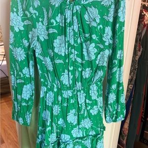 Floral Green Dress